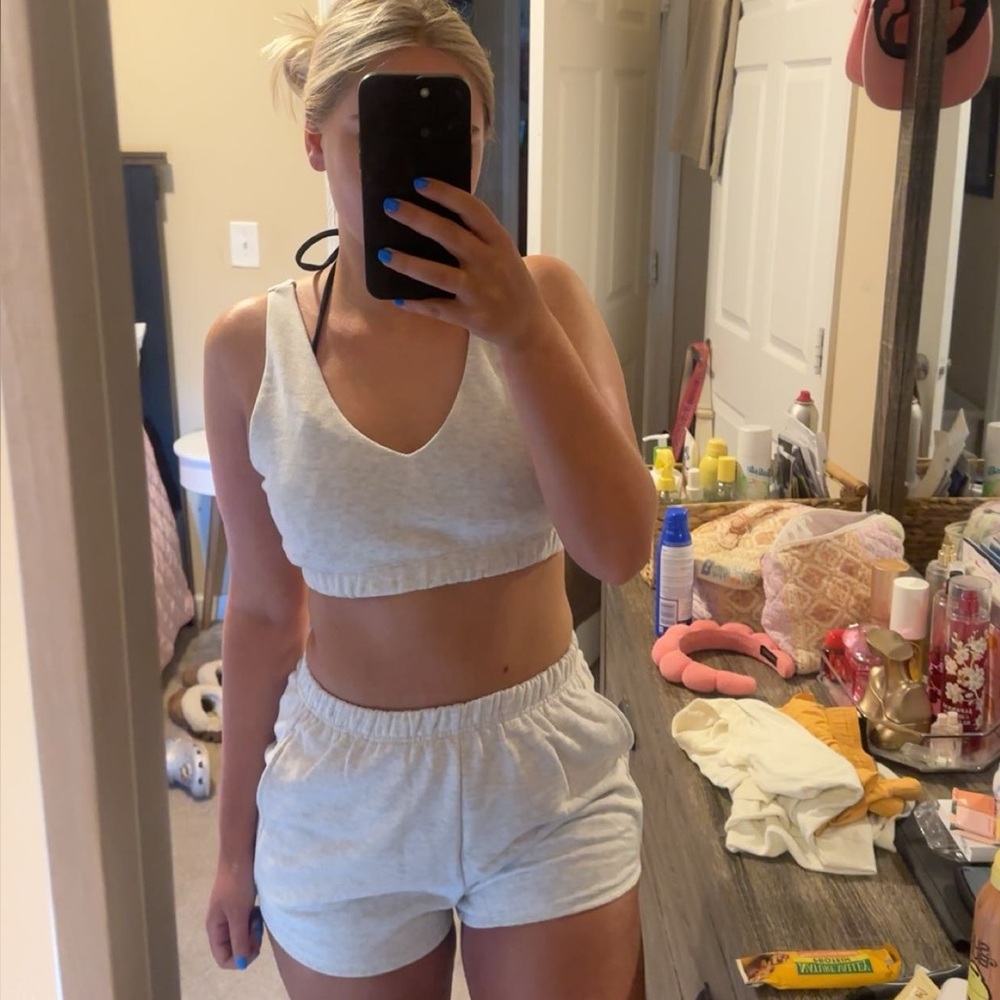 Women's Cream Grey Set